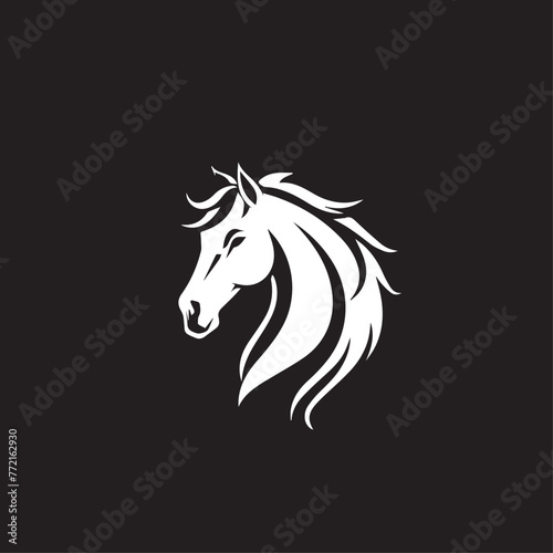 Horse in cartoon, doodle style . Image for t-shirt, web, mobile apps and ui. Isolated 2d vector illustration in logo, icon, sketch style, Eps 10, black and white. AI Generative © Alexey