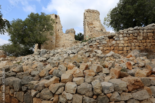 02/12/2024 Haifa Israel. Yehiam is the ruins of a Crusader and Ottoman-era fortress in western Galilee, Israel. photo