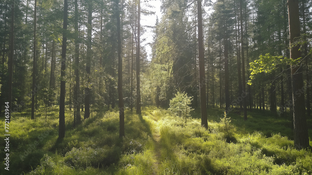 Obraz premium Morning forest 