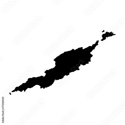 Anguilla map vector illustration, scribble sketch Anguilla Islands