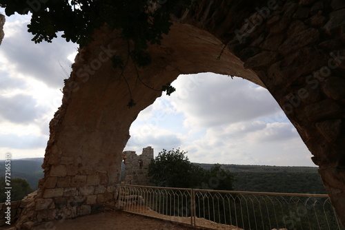 02/12/2024 Haifa Israel. Yehiam is the ruins of a Crusader and Ottoman-era fortress in western Galilee, Israel. photo