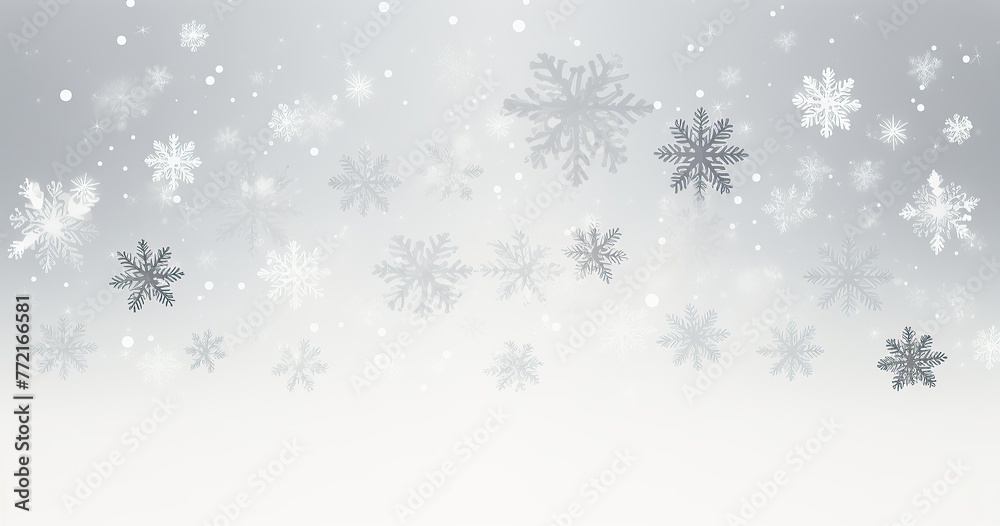 Snowflakes falling on transparent background vector illustration, white color and grey color --ar 128:67 --v 5.2 Job ID: 9db34e2a-2cd9-483a-a4fb-c69a6a8beb0f