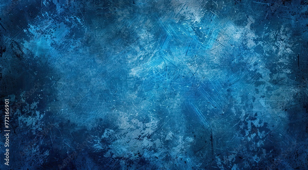 Monochrome colored canvas background in blue, gradient and ultra-clear, with solar highlights