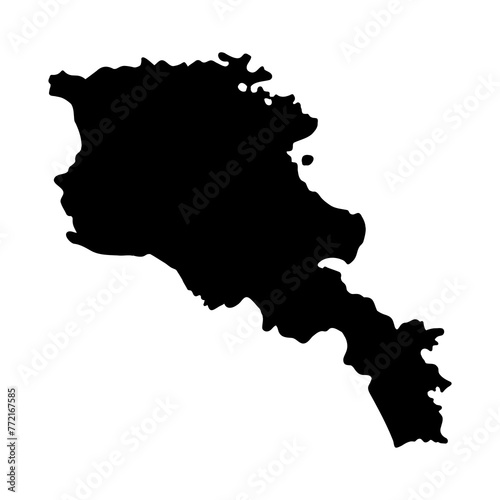Armenia Map. Armenia Map outline. Armenia map vector illustration