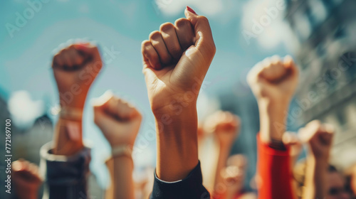 Fist protest hand activist people social fight crowd civil women march strike rebellion black. Hand fist protest rally movement young youth power racism raised racial group mob revolution change unity © rabia