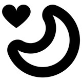 romance icon, simple vector design