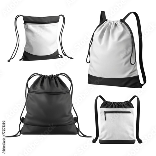 set of a travel bag on Isolated transparent background png. generated with AI