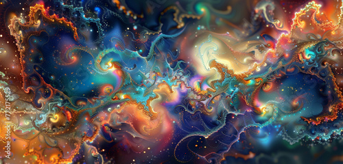 Microcosmic energy in 8k abstraction.