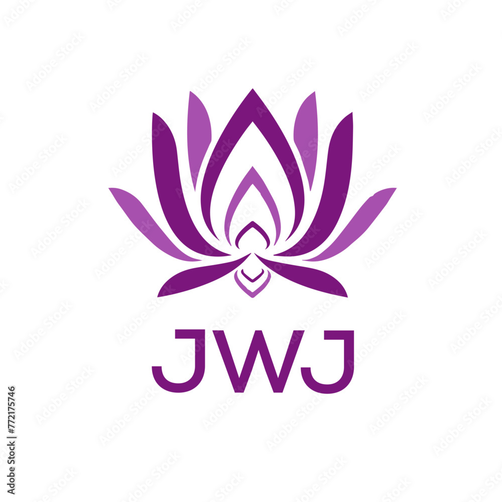 JWJ  logo design template vector. JWJ Business abstract connection vector logo. JWJ icon circle logotype.
