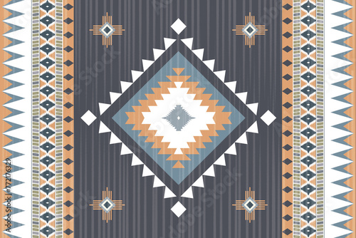 patternIkat abstract ethnic art seamless pattern Mexican style wallpaper, set, geometric, oriental, fabric, clothing, print, ornament, Aztec geometric, furniture photo