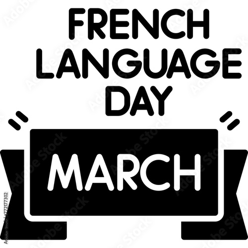 French Language Day Icon