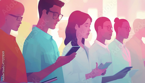 Promoting Digital Equity: Illustrate the importance of digital inclusion and equitable access to technology, depicting initiatives aimed at narrowing the digital divide and ensuring equal opportunitie
