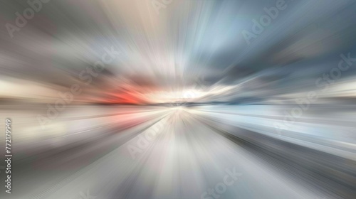 High-speed blur effect with a burst of light and streaks conveying rapid movement and urgency.