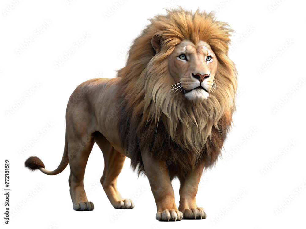 Obraz premium 3d cute lion
