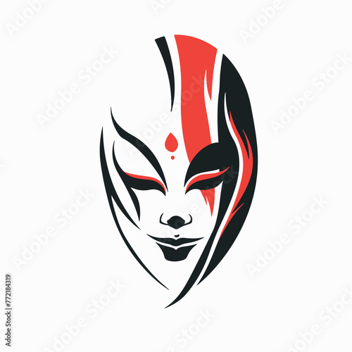 Mask in cartoon, doodle style. Image for t-shirt, web, mobile apps and ui. Isolated 2d vector illustration in logo, icon, sketch style, Eps 10. AI Generative