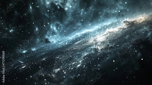 Illustrate the mesmerizing beauty of a cosmic galaxy © Supasin