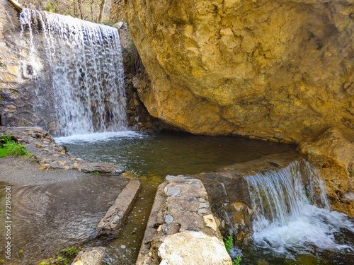 Waterfall of the Andarax river in Laujar, province of Almería photo