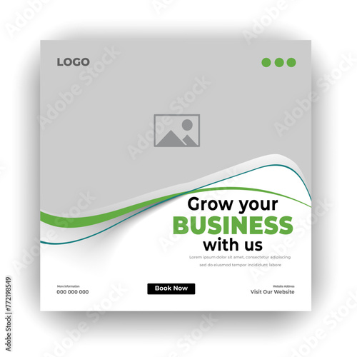 Digital business marketing social media post & web banner corporate business marketing
social media post and web design template