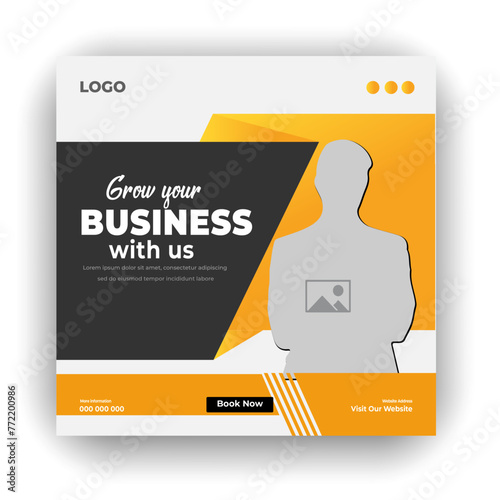 Digital business marketing social media post & web banner corporate business marketing
social media post and web design template