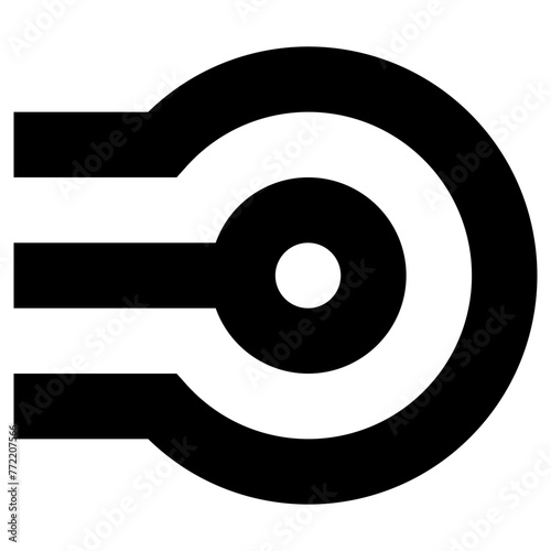 strike icon, simple vector design