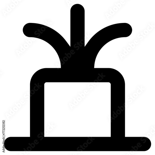 table plant icon, simple vector design