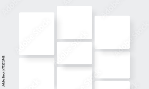 Blank Web Pages For App UI Kit Presentation. Vector Illustration