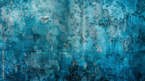 old blue scratched and textured abstract background
