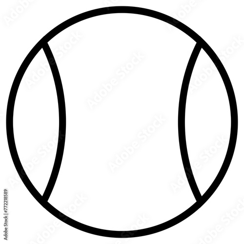 tennis ball icon, simple vector design