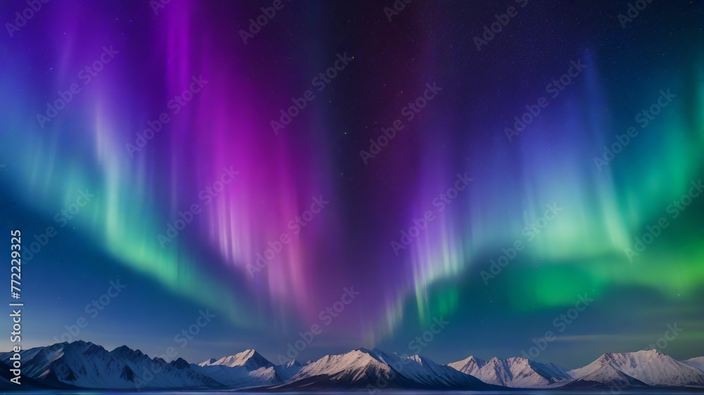  The luminous bands of auroras forming a celestial gateway leading to the mysteries of the universe beyond.