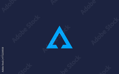 letter a with rocket logo icon design vector design template inspiration