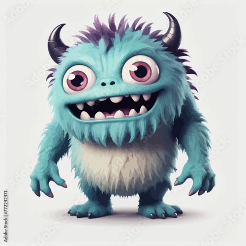 Cute Monster cartoon Logo Design Very Cool © Fanny
