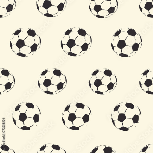 Soccer Ball Sport Seamless Pattern