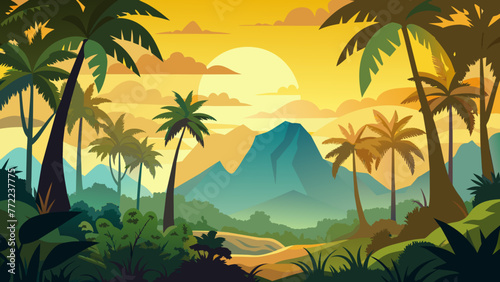 natural scenery and svg file