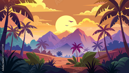 natural scenery and svg file