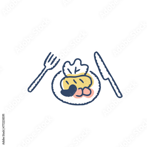 料理とナイフとフォーク