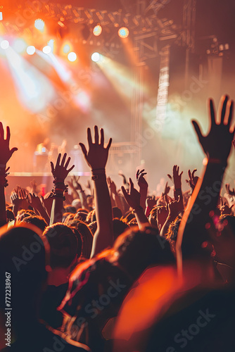 A concert crowd
