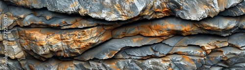 A close-up of a rock surface with random patterns of erosion photo