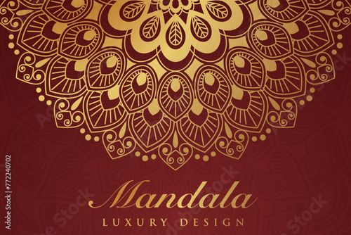 Elegant luxury mandala pattern design, mandala decorative background, mandala greeting card invitation, circle pattern vector design. islamic pattern