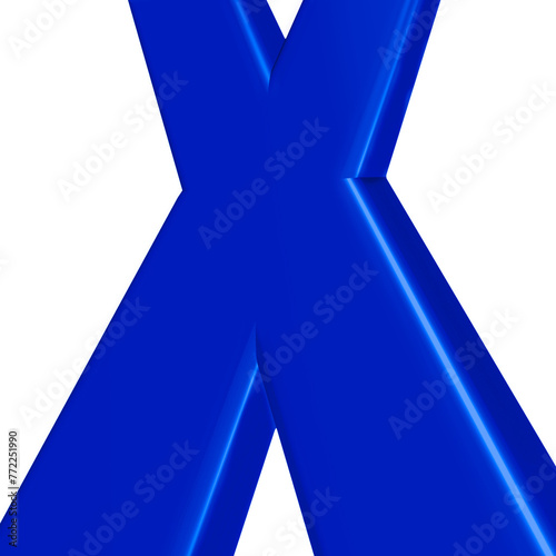 X vote symbol in blue for the conservative party photo