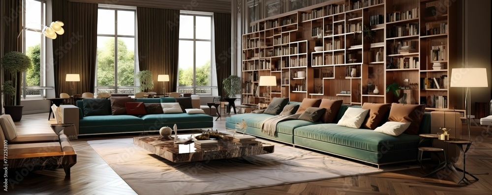 luxurious living room decoration