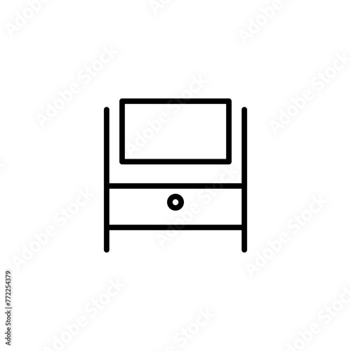 chest of drawers line icon