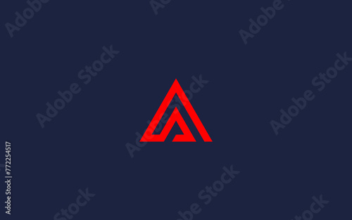 letter sa with triangle logo icon design vector design template inspiration photo