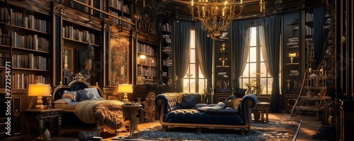 luxurious living room decoration photo