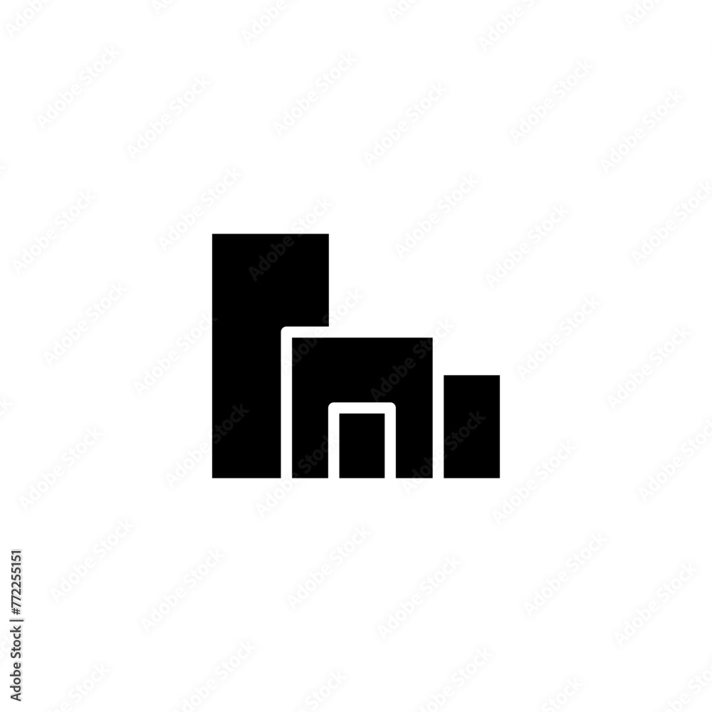 buildings glyph icon buildings glyph icon