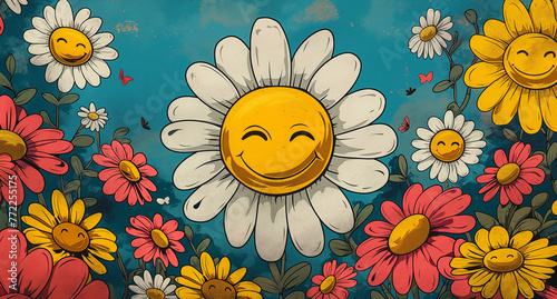 flowers and bee