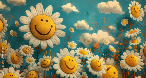 flowers on sky