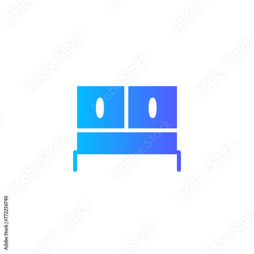 chest of drawers gradient icon