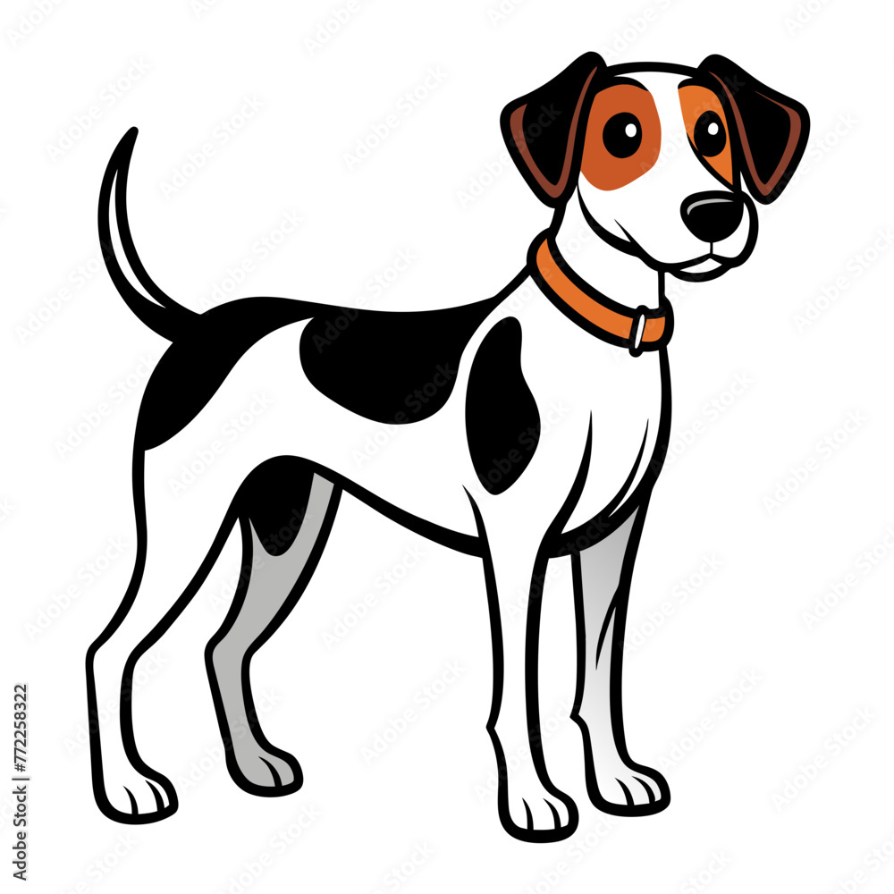 Canine Contours: Vector Silhouette Illustration of Dogs