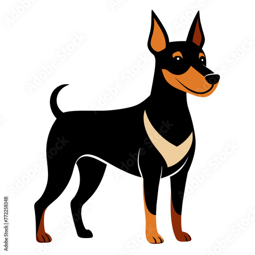 Canine Contours  Vector Silhouette Illustration of Dogs