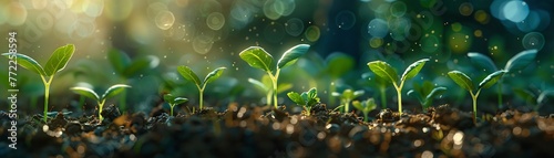 World Planting Day social media graphic showing sprouting seedlings on a nurturing soil background
